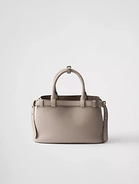 Prada Buckle Small Leather Handbag With Double Belt