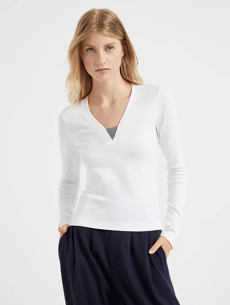Ribbed Jersey T-shirt