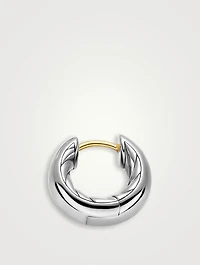 Dy Mercer® Micro Hoop Earrings In Sterling Silver, 13.4mm