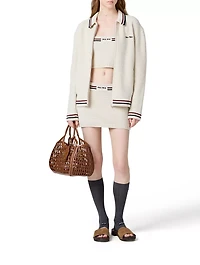 Cotton Knit Zipper Cardigan