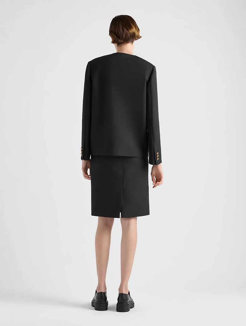 Single-breasted Tricotine Jacket