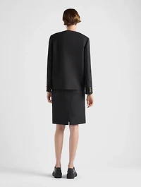 Single-breasted Tricotine Jacket