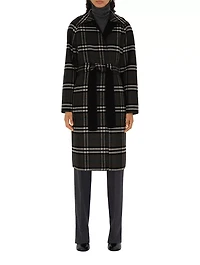 Reversible Wool Wrap Coat