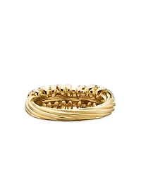 Helena Ring 18k Yellow Gold With Diamonds, 7.7mm