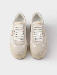Downtown Bold Nylon And Suede Sneakers