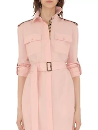 Cotton Poplin Shirt Dress