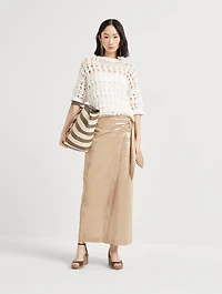 Textured Net Sweater