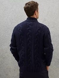 Cashmere Feather Yarn Cardigan