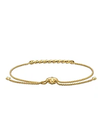 Petite Pavé Station Chain Bracelet In 18k Yellow Gold With Diamonds, 1mm