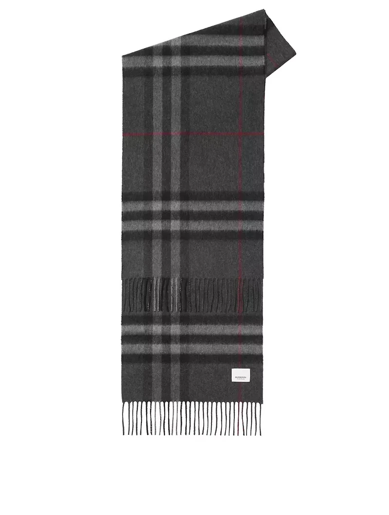 Check Cashmere Scarf