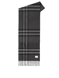 Check Cashmere Scarf