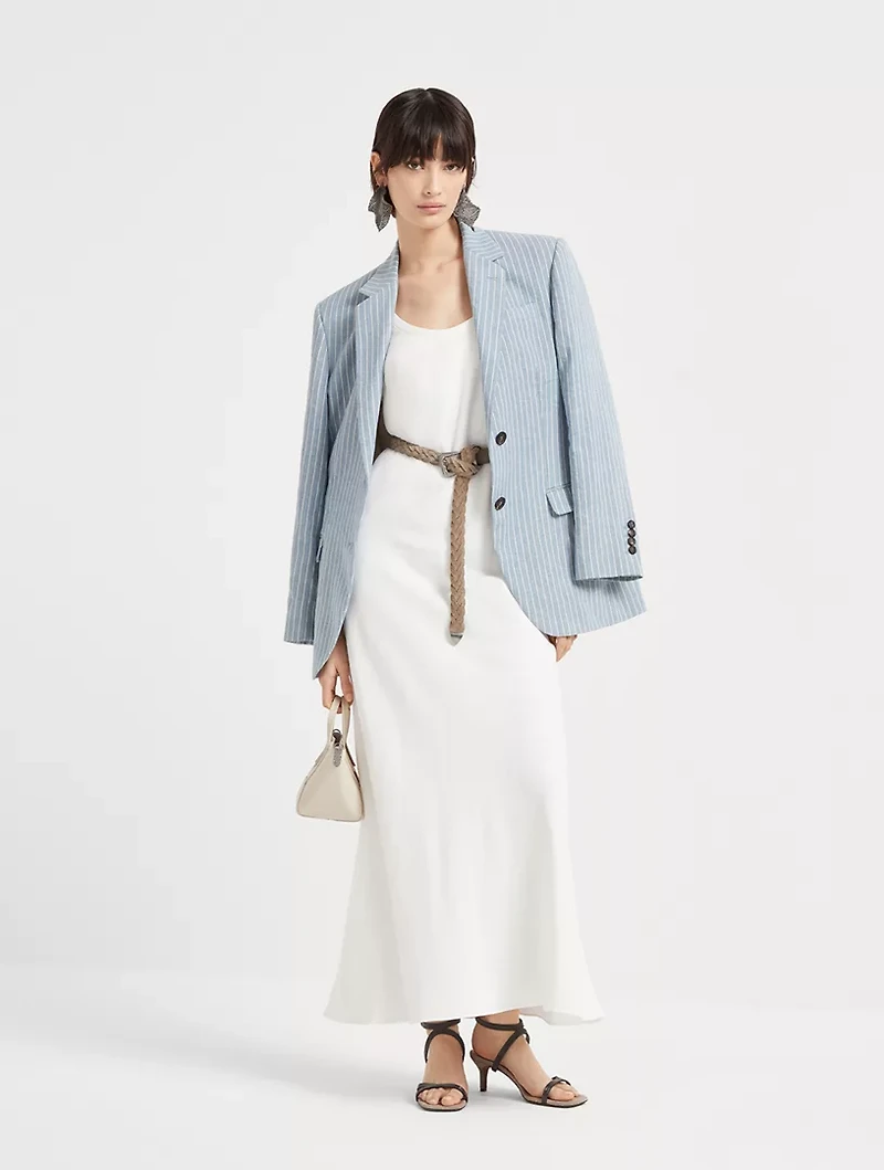 Fluid Twill Tank Dress