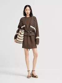 Twill Mini Dress