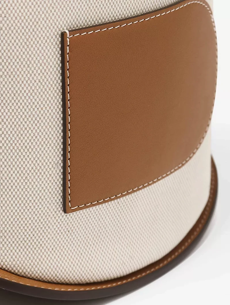 Pin Mini Bucket Canvas Calf Trim