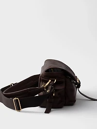 Medium Prada Explore Nappa Leather Shoulder Bag With Flap