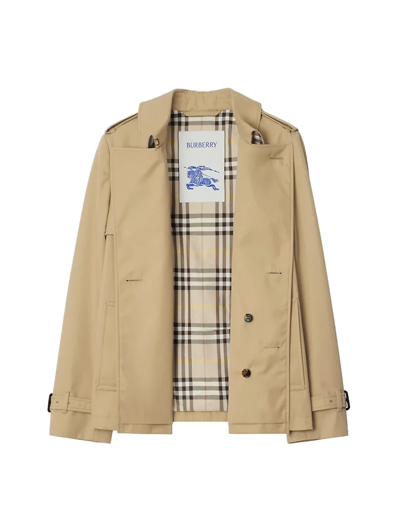 Cotton Blend Trench Jacket
