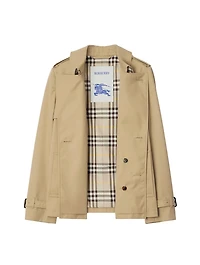 Cotton Blend Trench Jacket
