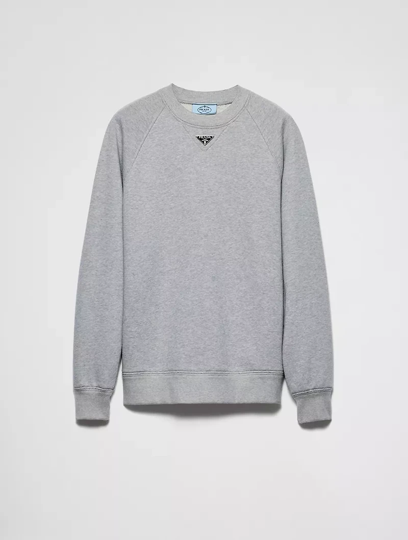 Long-sleeved Cotton Sweatshirt