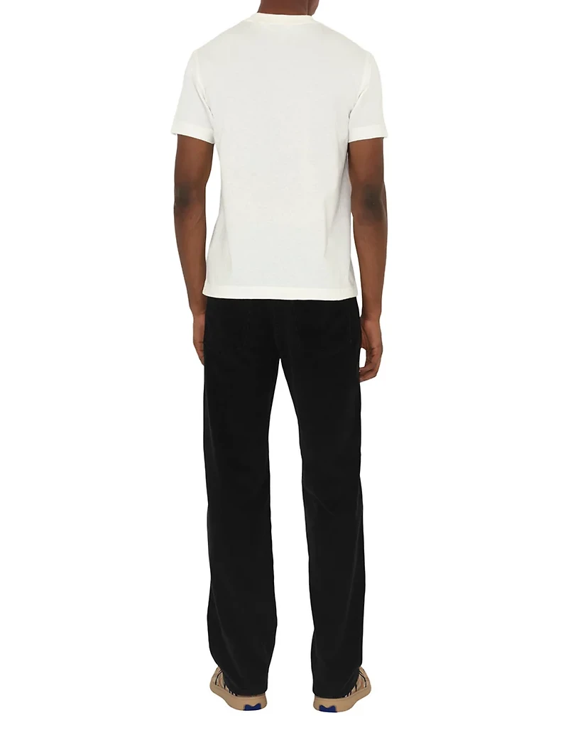 Check Label Cotton T-shirt