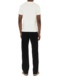 Check Label Cotton T-shirt