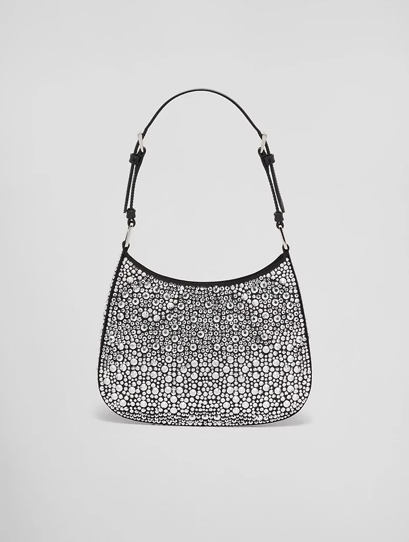 Prada Cleo Satin Bag With Crystals