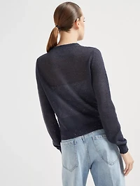 Linen And Silk Cardigan