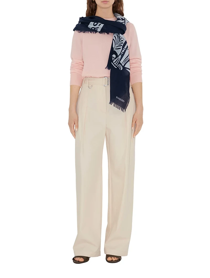 Wide Ekd Wool Scarf