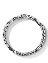 Chevron Bead Bracelet Sterling Silver