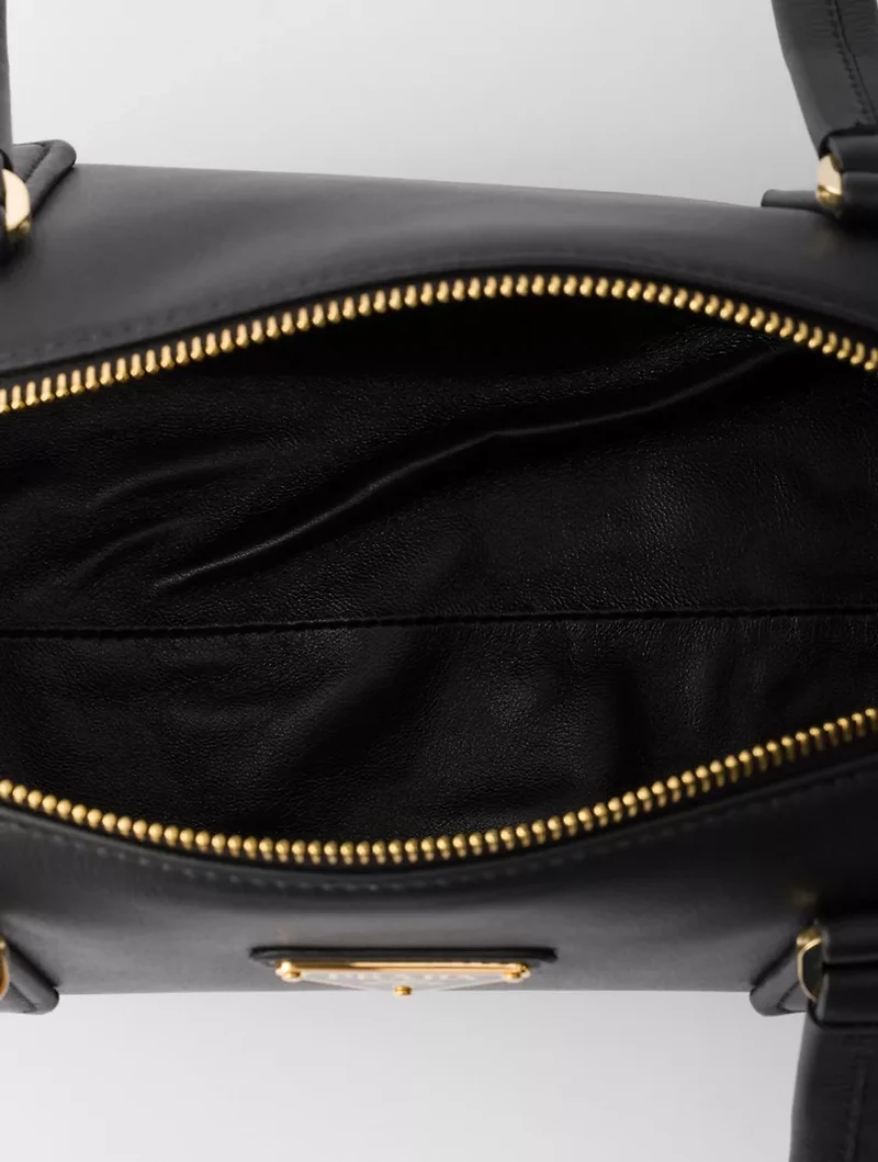 Medium Leather Top-handle Bag With Padlock