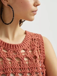 Textured Net Top
