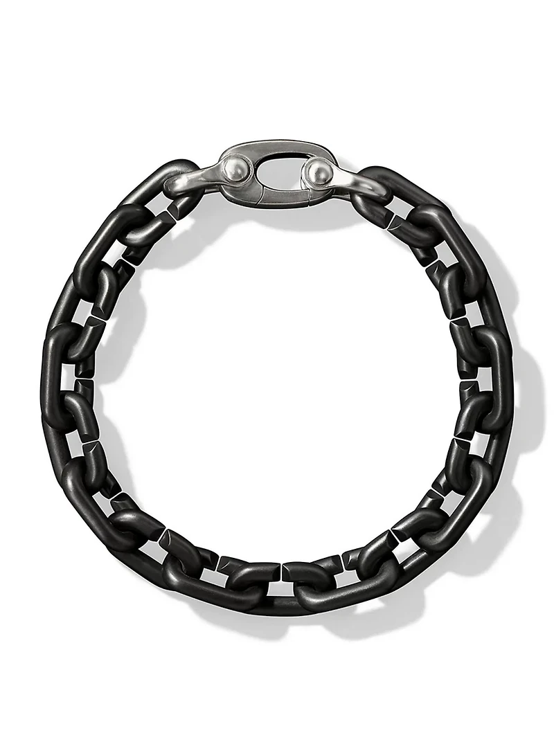 Chain Links Bracelet Black Titanium