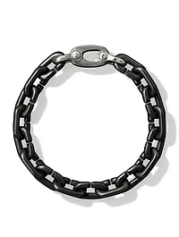 Chain Links Bracelet Black Titanium