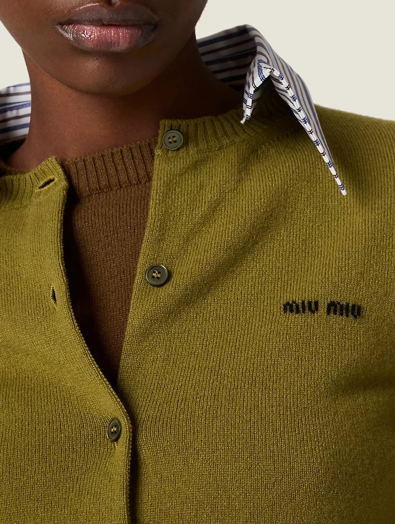 Cashmere Cardigan With Collar