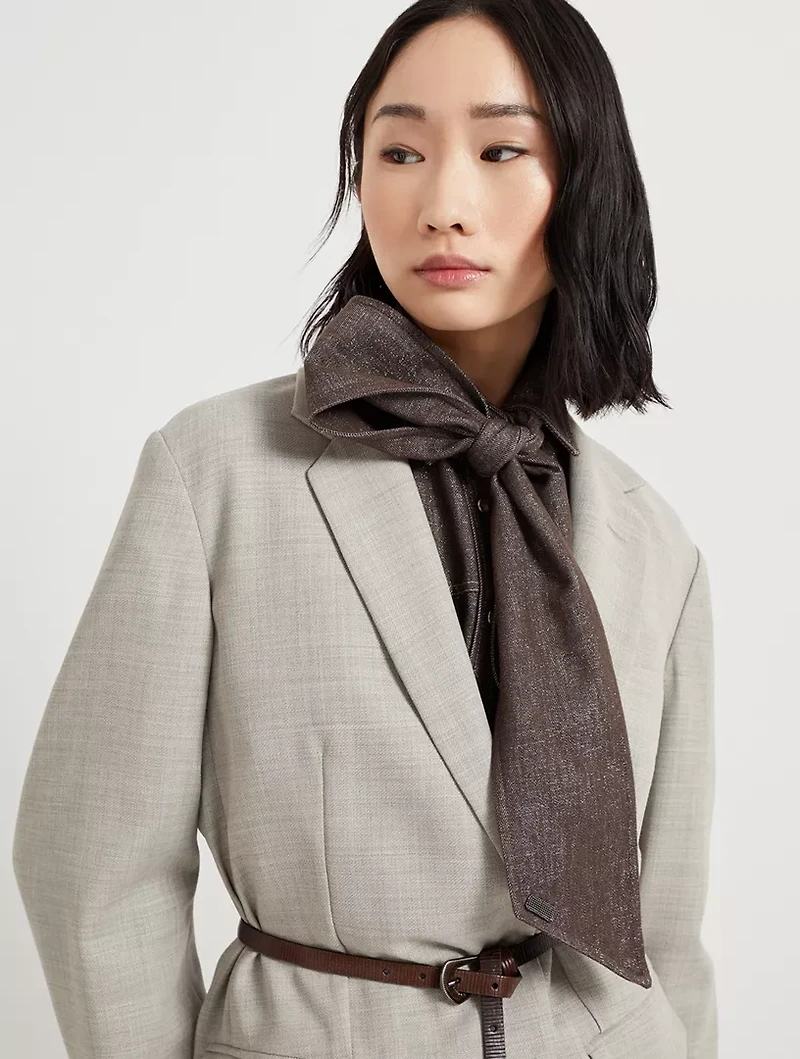 No-fade Denim Foulard