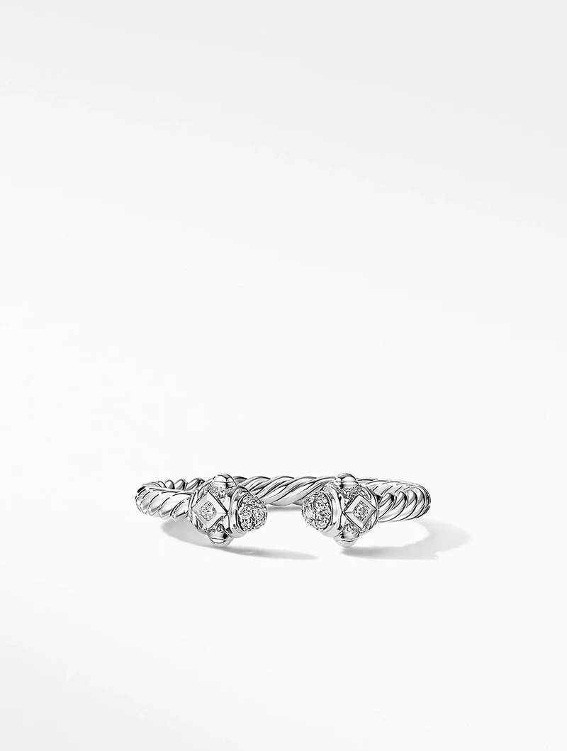 Renaissance® Ring 18k White Gold With Pavé Diamonds