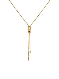 Zig Zag Stax™ Y Necklace In 18k Yellow Gold With Diamonds