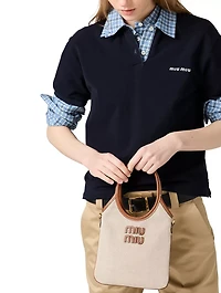 Ivy Canvas And Leather Bag