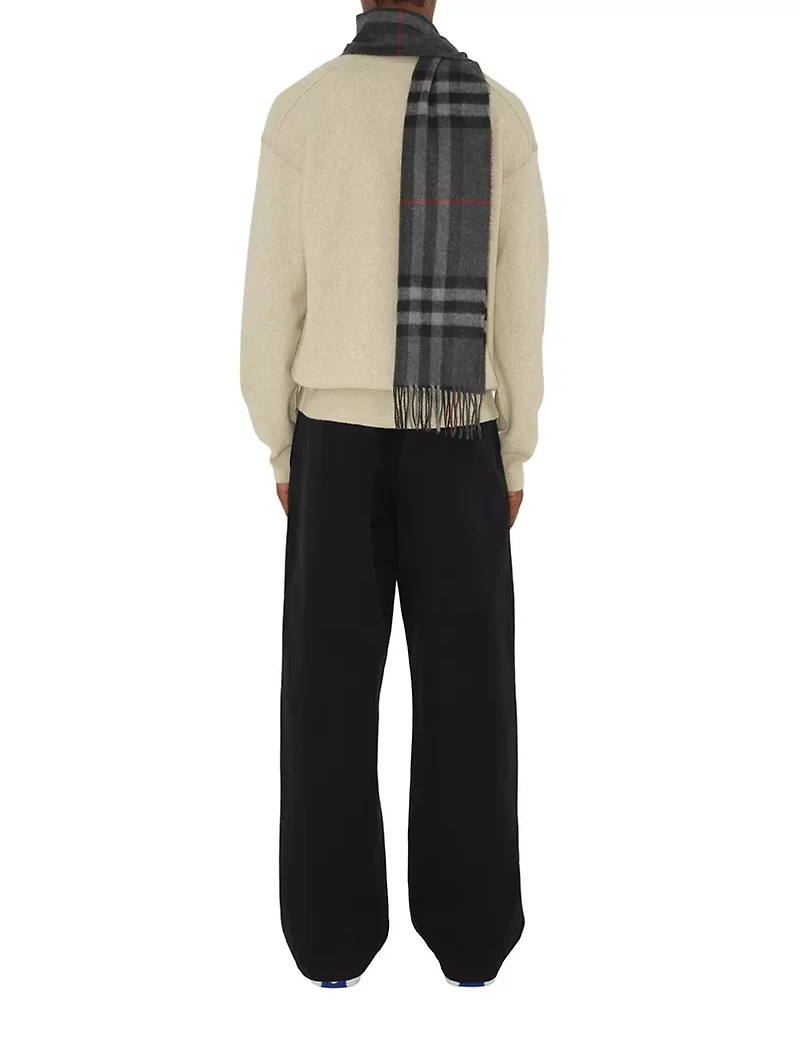 Check Cashmere Scarf