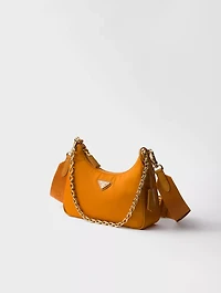 Prada Re-edition 2005 Re-nylon And Saffiano Leather Bag With Charm