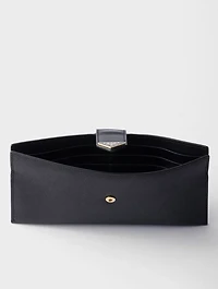 Large Saffiano And Leather Wallet