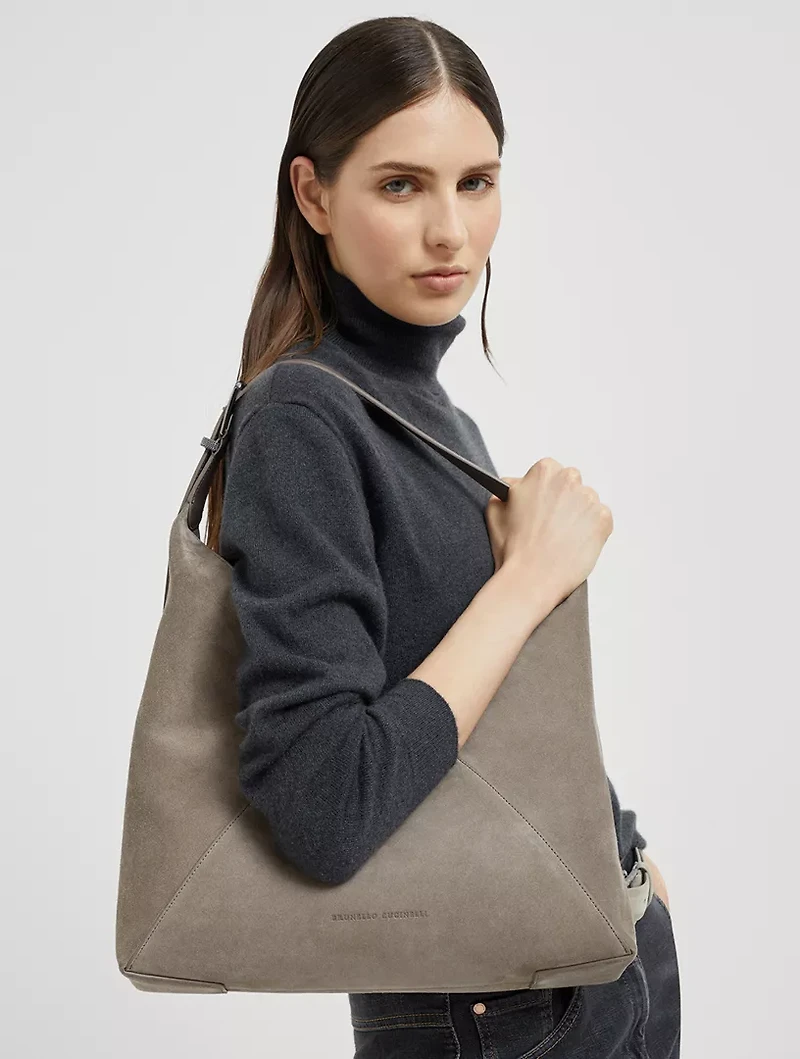 Suede Calfskin Bc Duo Bag