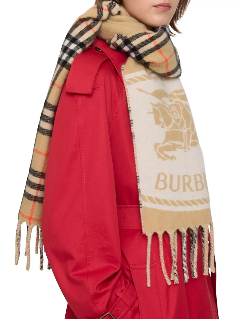 Reversible Knight Stamp Scarf
