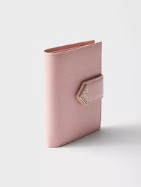 Small Saffiano And Smooth Leather Wallet