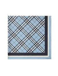 Check Silk Scarf