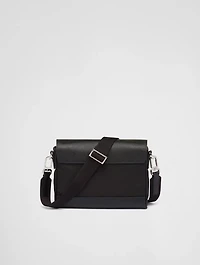 Re-nylon And Saffiano Shoulder Bag