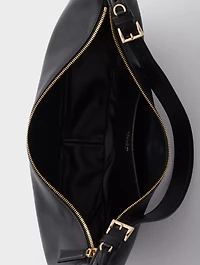 Prada Demi-lune Large Leather Shoulder Bag