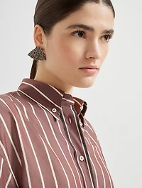 Striped Poplin Shirt