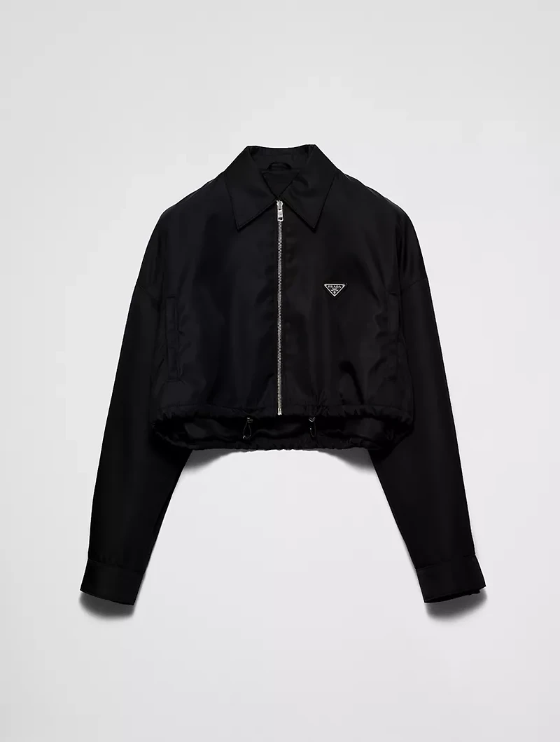 Re-nylon Cropped Blouson Jacket