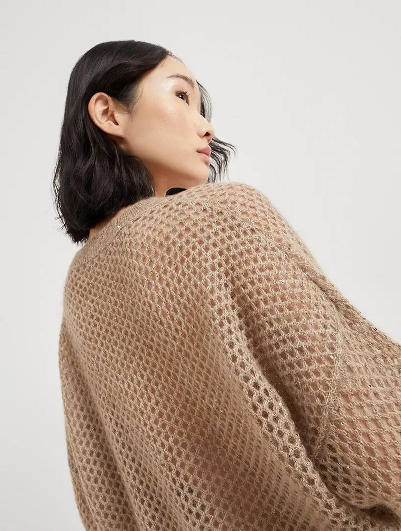 Dazzling Mesh Sweater