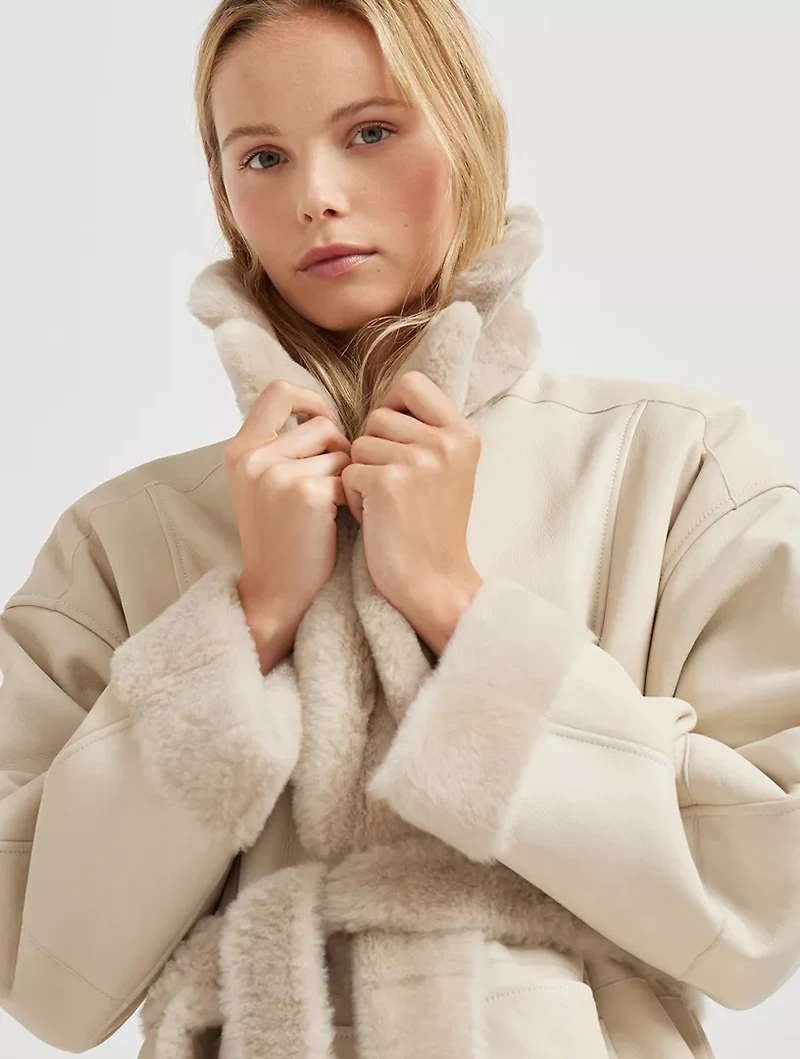 Reversible Shearling Coat